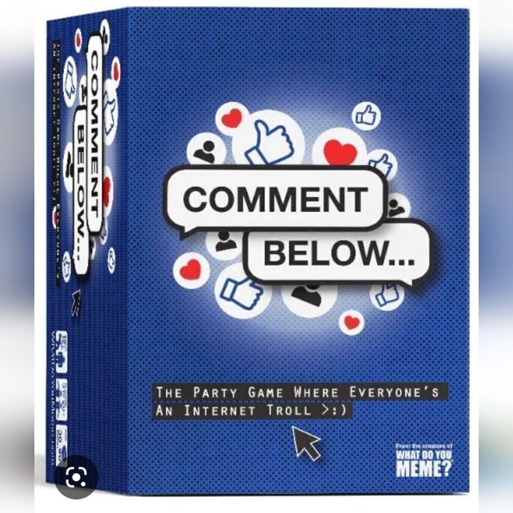 Party Game Cards "Comment Below" by What do You Meme Friends Social NEW